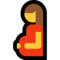 Pregnant Woman emoji on Microsoft